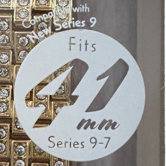 NIB Pink Sky Brand Chamond + Apple Watch Band - Retro Crystals and Bumper - Picture 5 of 7